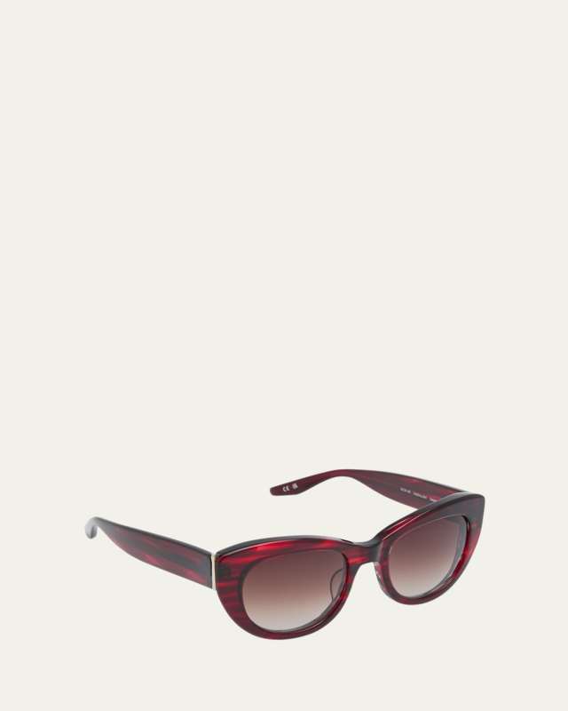 Coquette Acetate & Titanium Cat-Eye Sunglasses